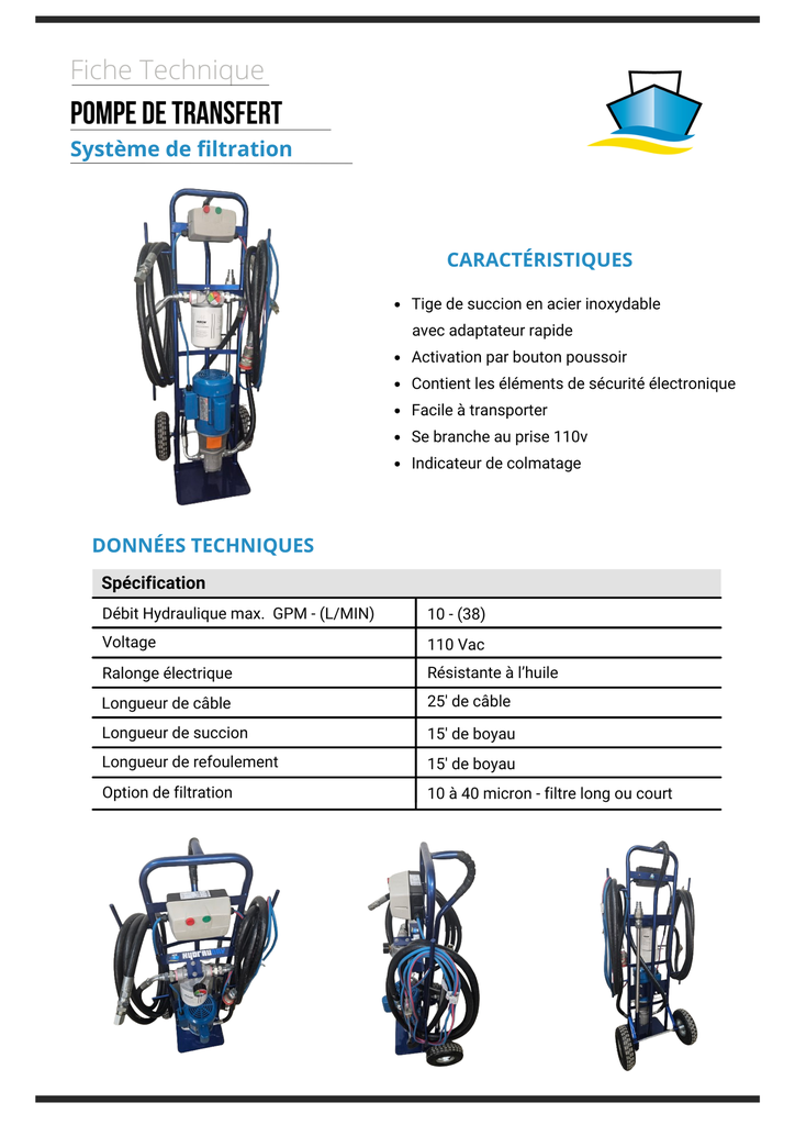 Unité de filtration